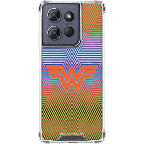 Wonder Woman 1984 (2020) Rainbow Chevron Logo Moto G Play 5G (2025) Clear Case